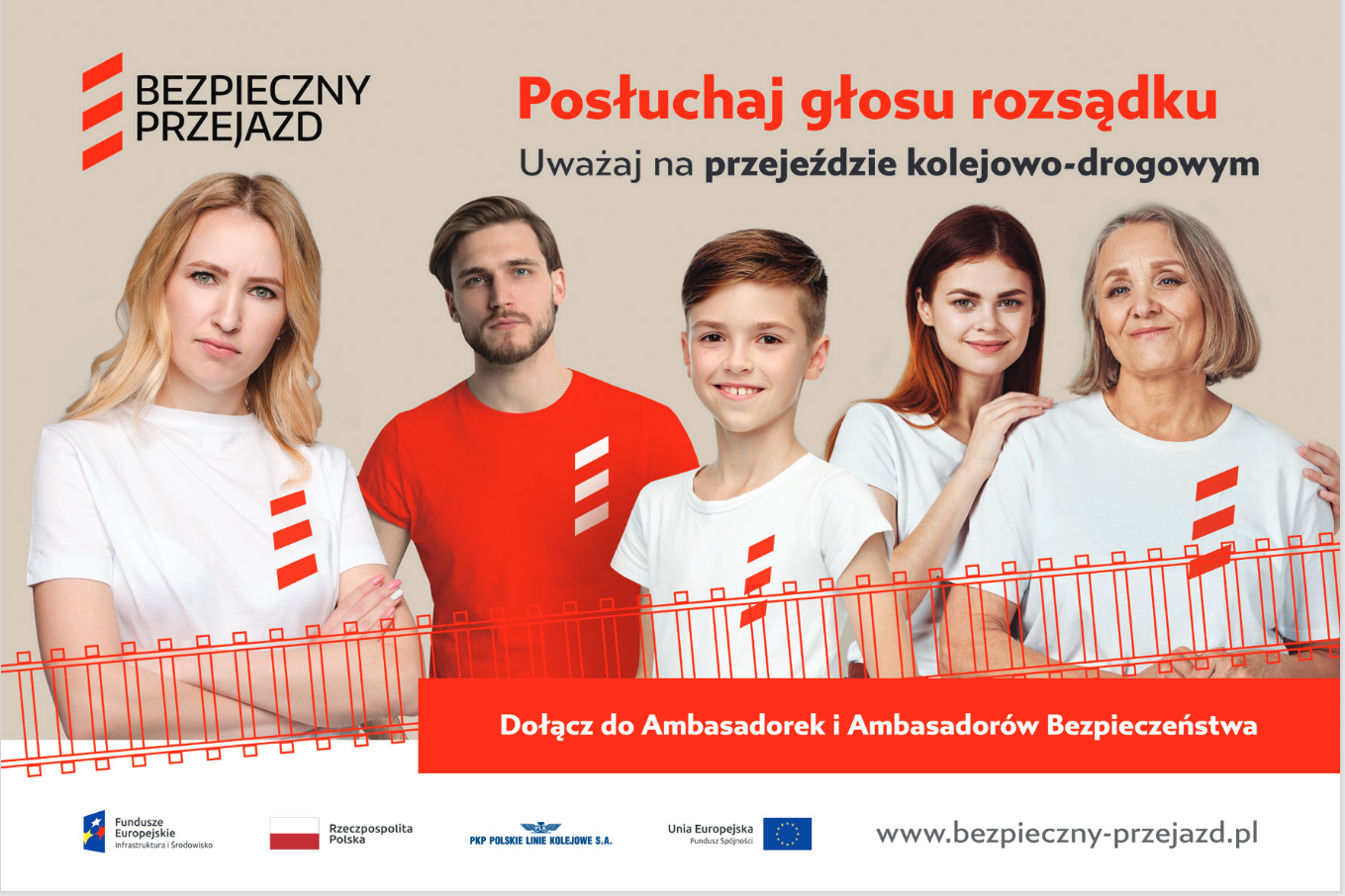 Usłysz apel Ambasadorek i Ambasadorów Bezpieczeństwa i nie ryzykuj na przejazdach!