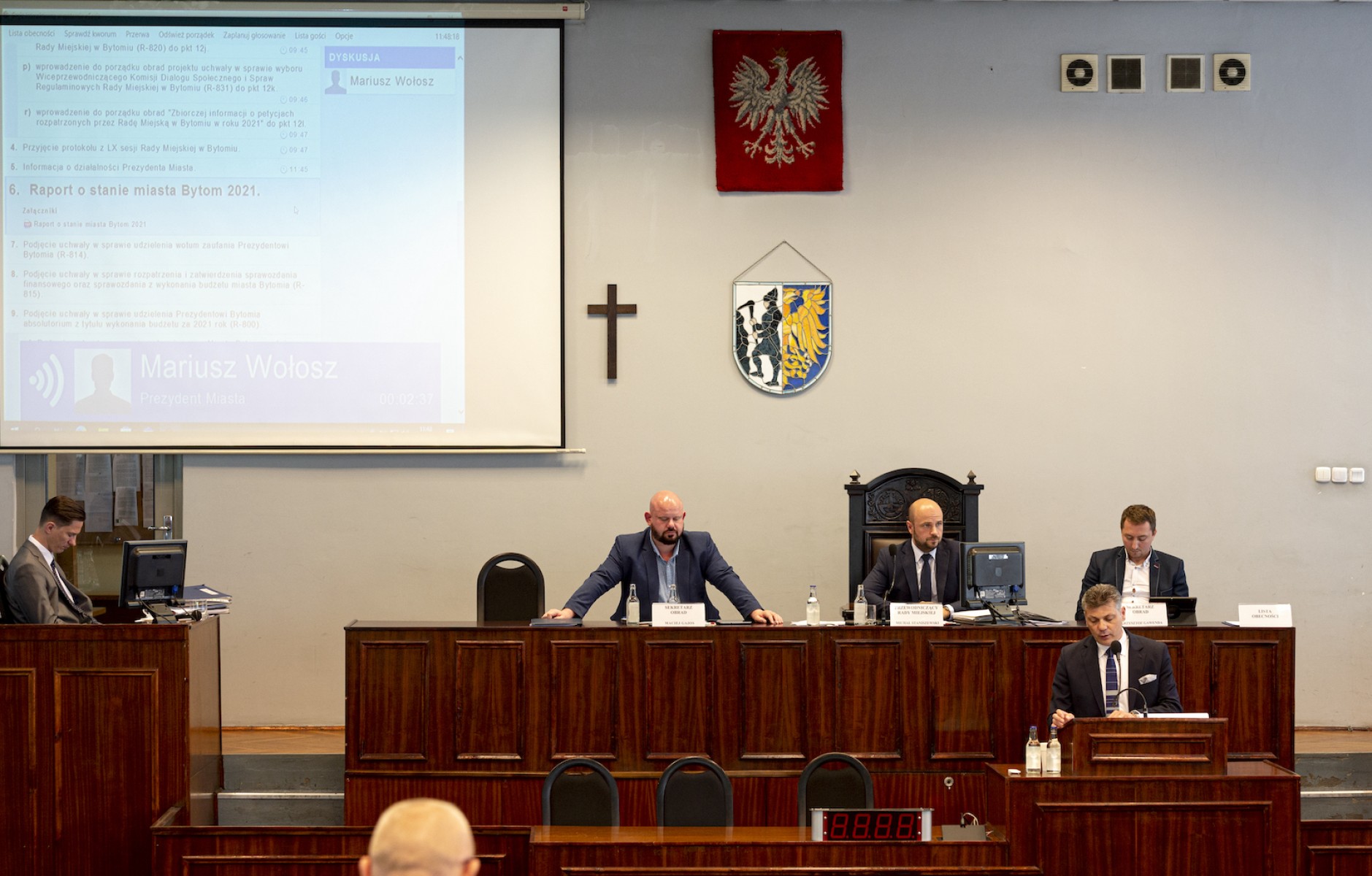 Prezydent Bytomia Mariusz Wołosz uzyskał wotum zaufania oraz absolutorium